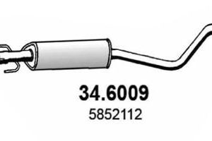 Глушитель средняя часть