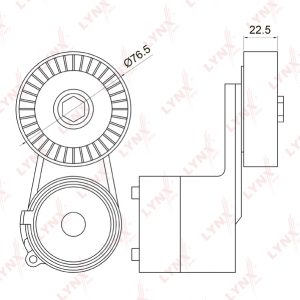 Ролик-натяжитель ручейкового ремня