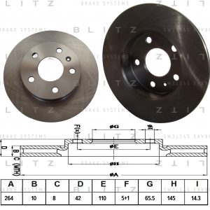Диск тормозной задний