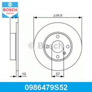 Диск тормозной задний