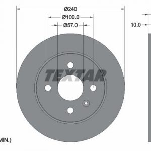 Диск тормозной задний
