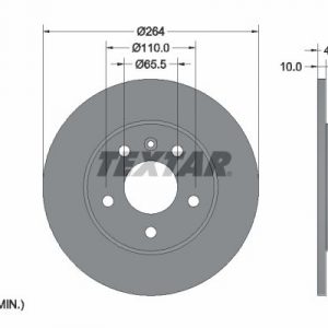 Диск тормозной задний