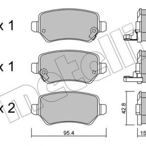 Колодки тормозные задние дисковые к-кт