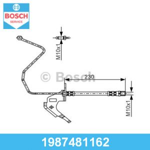 Шланг тормозной задний правый