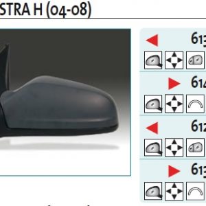 Зеркало левое электрическое