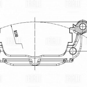 Скоба суппорта заднего