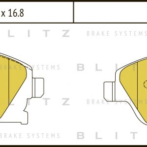 Колодки тормозные передние к-кт
