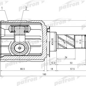 ШРУС внутренний передний