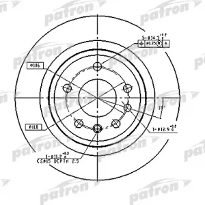 Диск тормозной задний