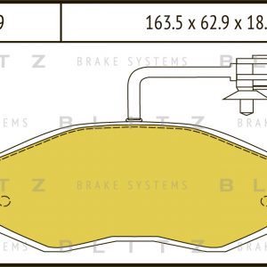 Колодки тормозные задние дисковые к-кт