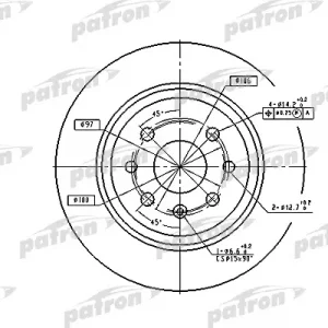 Диск тормозной задний
