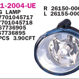 Фара противотуманная левая