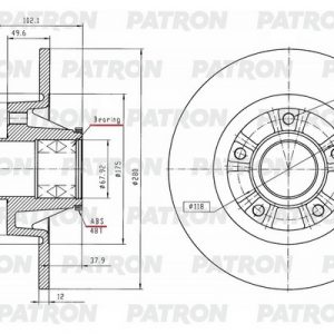 Диск тормозной задний