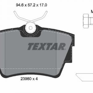 Колодки тормозные задние дисковые к-кт