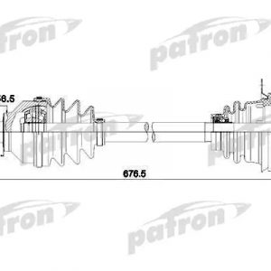 Полуось передняя левая