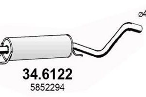 Глушитель средняя часть