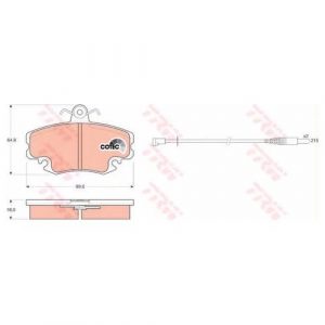 Колодки тормозные передние к-кт