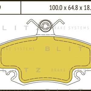 Колодки тормозные передние к-кт