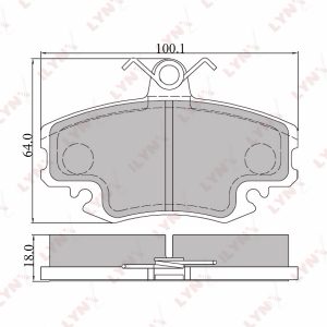 Колодки тормозные передние к-кт