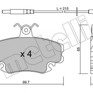 Колодки тормозные передние к-кт