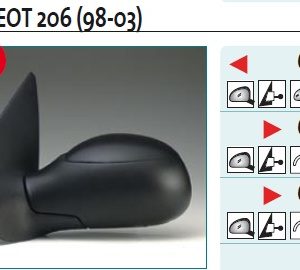 Зеркало левое механическое