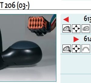 Зеркало левое электрическое