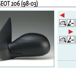 Зеркало левое механическое