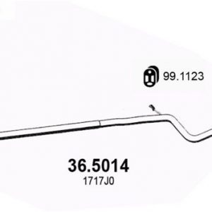 Глушитель средняя часть