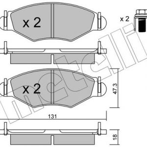 Колодки тормозные передние к-кт