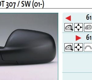 Зеркало правое электрическое