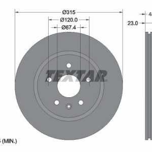 Диск тормозной задний