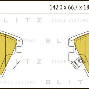 Колодки тормозные передние к-кт