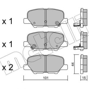 Колодки тормозные задние дисковые к-кт
