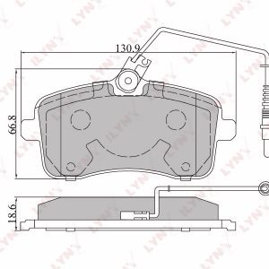 Колодки тормозные передние к-кт