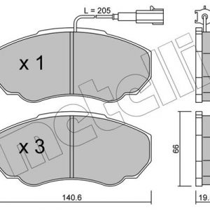 Колодки тормозные передние к-кт