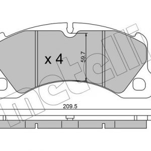 Колодки тормозные передние к-кт