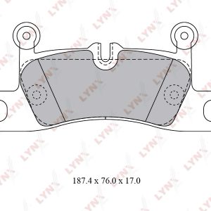 Колодки тормозные задние дисковые к-кт