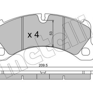 Колодки тормозные передние к-кт