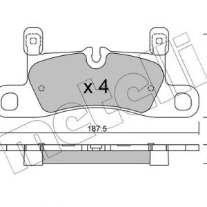 Колодки тормозные задние дисковые к-кт