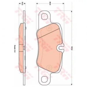 Колодки тормозные задние дисковые к-кт