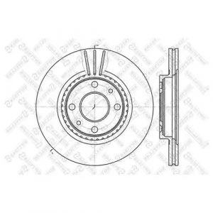 Диск тормозной передний вентилируемый