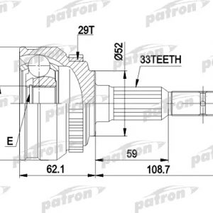 ШРУС наружный передний