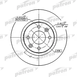 Диск тормозной передний вентилируемый