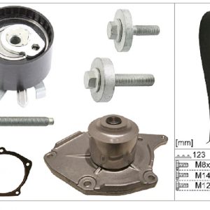 Насос водяной (помпа) + к-кт ремня ГРМ