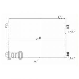 Радиатор кондиционера (конденсер)