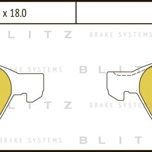 Колодки тормозные передние к-кт