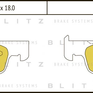Колодки тормозные передние к-кт