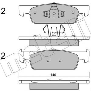 Колодки тормозные передние к-кт