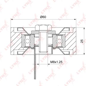 Ролик дополнительный руч. ремня
