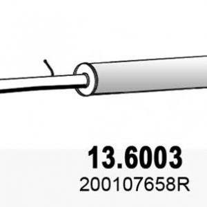 Глушитель средняя часть